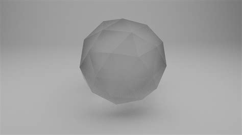 3d Model Test Ico Sphere Vr Ar Low Poly Cgtrader