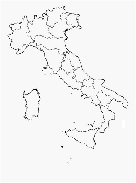 Clip Art Italy Regions Map Blank Map Of Italy Free