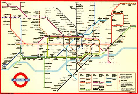 London Underground Map 1994 Map Of The London Undergroun Flickr