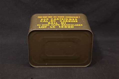 Lake City 600x 30 Carbine Ball M1 Ammunition Us Military Surplus In Sealed Ammo Can On Clips In