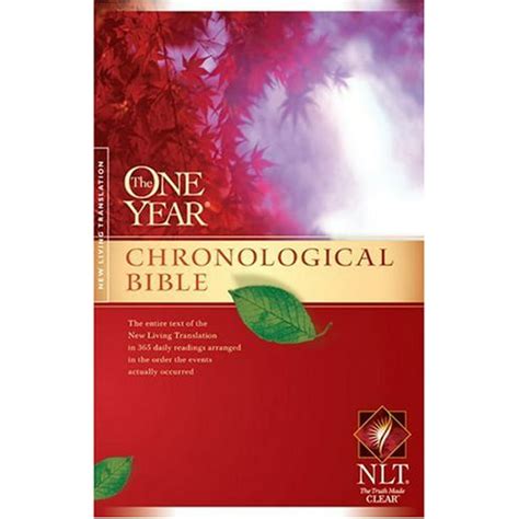Nlt One Year Chronological Bible The One Year Bible Nlt Paperback