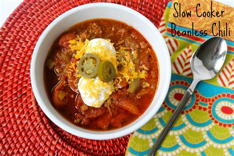 Slow Cooker Beanless Chili Slow Cooker Chili Recipe Delicious Chili