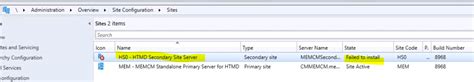 Sccm Secondary Server Installation Failed Error Configmgr Fix Htmd Blog