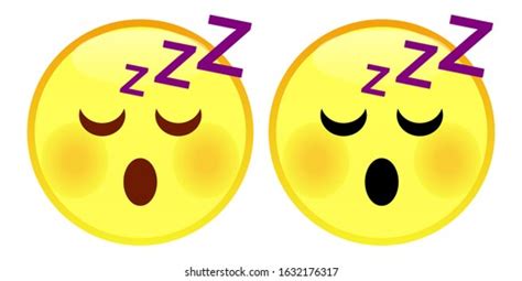 Vektor Stok Emoji Sleeping Face Vector Sleeping Face Tanpa Royalti