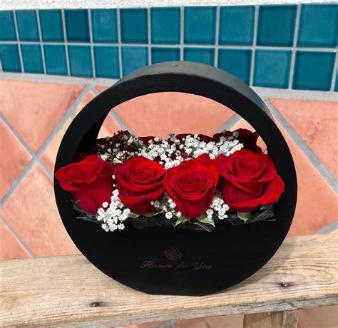 Rose Hanging Flower Box Color Of Your Choice By Hiltons Flowers