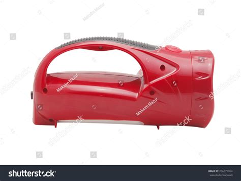 Red Torch Light On White Background Stock Photo 236073964 Shutterstock