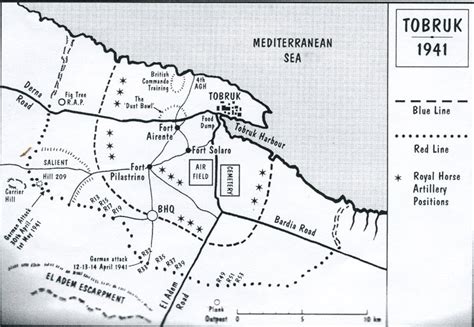 The 9th Divvy Map Siege Of Tobruk 1941
