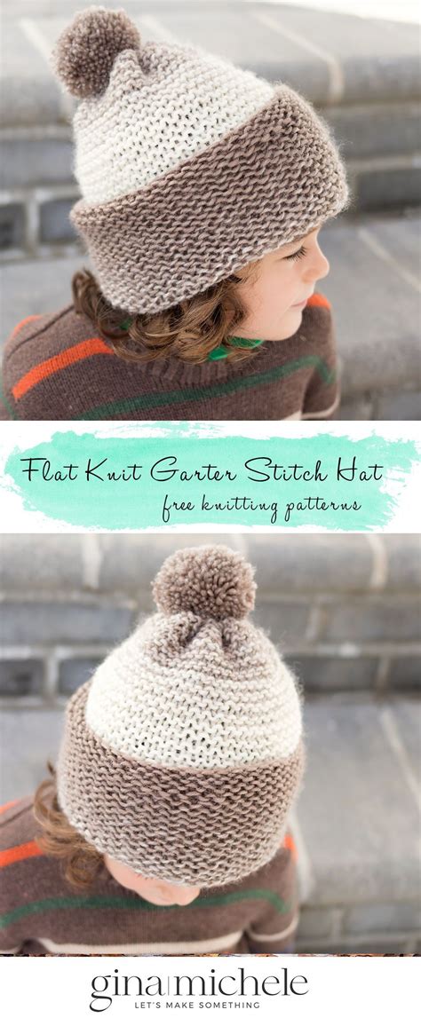 Easiest Flat Knit Kids Garter Stitch Hat Artofit
