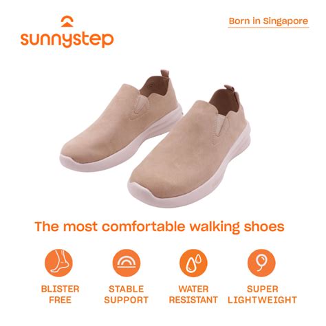 Sunnystep Balance Walker Slip On In Nude Suede Most Comfortable