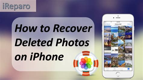 Iphone Photo Lost How To Recover Deleted Photos From Iphone Plus Se S S Youtube