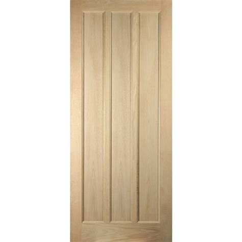 Jeld Wen Curated Oregon External Oak 3 Panel Door Door Superstore®