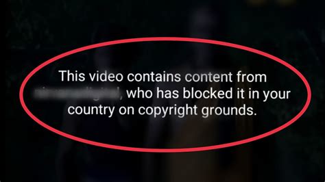 Youtube This Video Contains Content Blocked In Your Country Problem