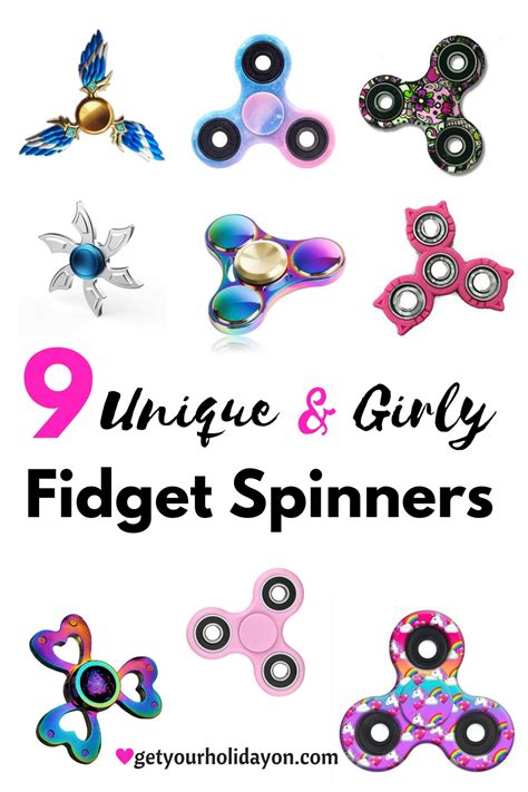 9 Unique Girly Fidget Spinners • Get Your Holiday On