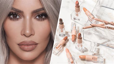 See Kkw Beautys New Nude Lipstick And Lip Liner Collection Swatches Allure