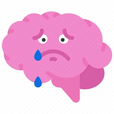 Brain Crying Health Mental Sad Unhappy Icon