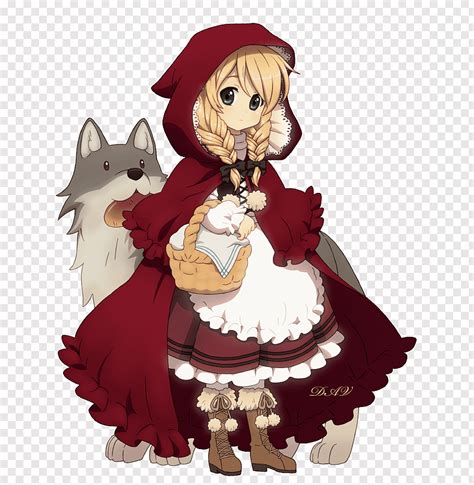 Little Red Riding Hood Big Bad Wolf Grimms Fairy Tales Anime The