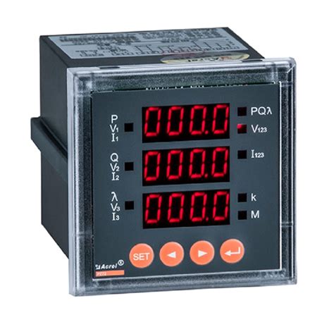 Three Phase Multifunction Energy Monitor Panel Meter Pz72 E4 Acrel Co