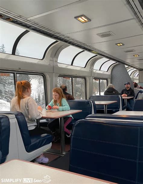 Inside Amtrak Train Observation Car