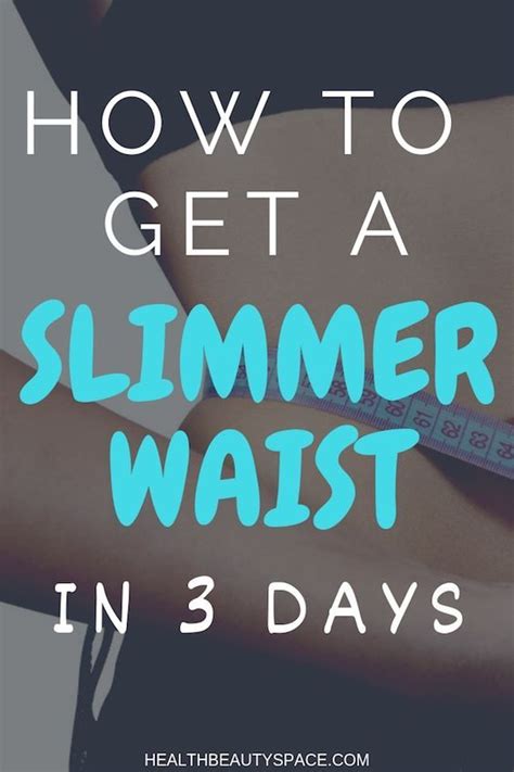 How To Get A Slimmer Waist In 3 Days Small Waist Workout Slim Waist