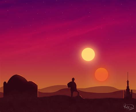 View Star Wars Tatooine Sunset Wallpaper Pics Netizen Wallpapers