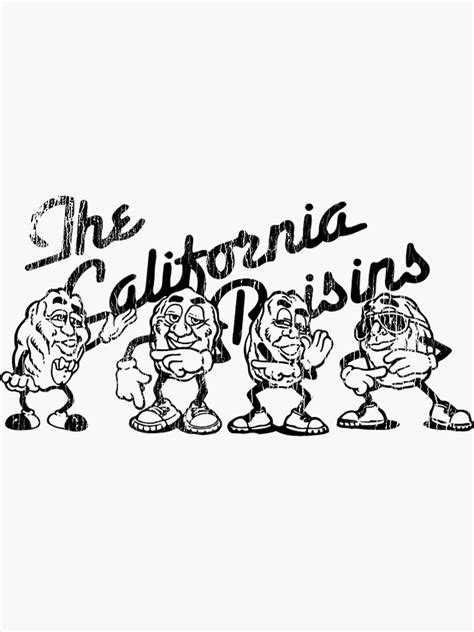 California Raisins Sticker For Sale By Gillberryfan Redbubble