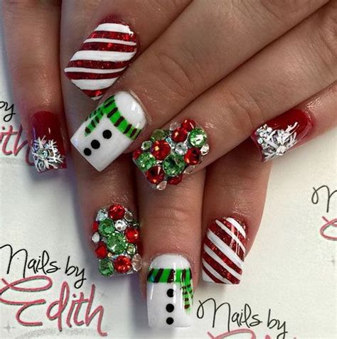70 Festive Christmas Nail Art Ideas Sg Web