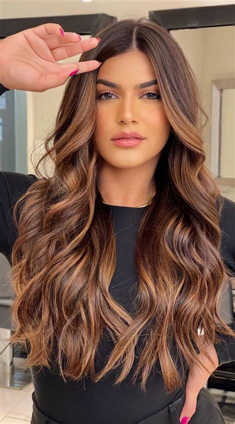 50 Stylish Brown Hair Colors And Styles For 2022 Brown Copper Long Locks