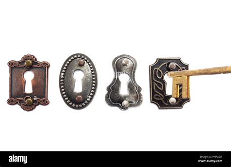 Old Fashioned Locks And Key Stock Photo Alamy