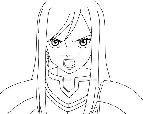 Erza Scarlet Fairy Tail Coloring Pages Coloring Pages