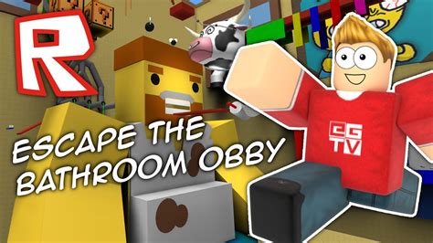 Escape The Bathroom Roblox Obby Youtube