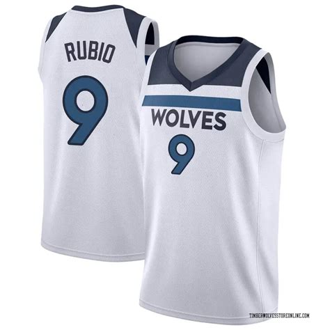 Nike Minnesota Timberwolves Swingman White Ricky Rubio Jersey Icon