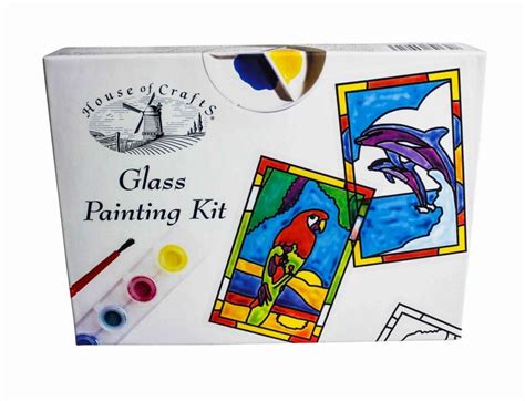 House Of Crafts Mini Glass Painting Kit Quickdraw Supplies