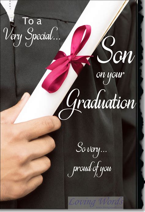 Son Graduation Greeting Cards By Loving Words