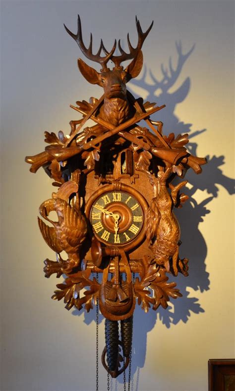 Sold Price Original Black Forest Cuckoo Clock With Double Door