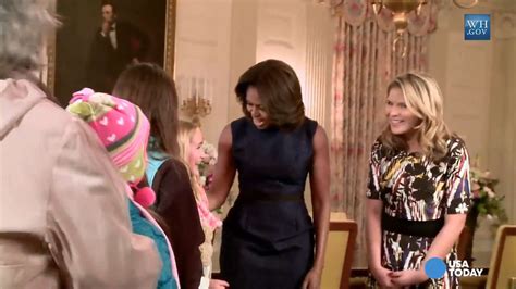 Michelle Obama Jenna Bush Surprise White House Visitors