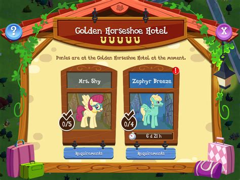 Golden Horseshoe Hotel The My Little Pony Gameloft Wiki Fandom