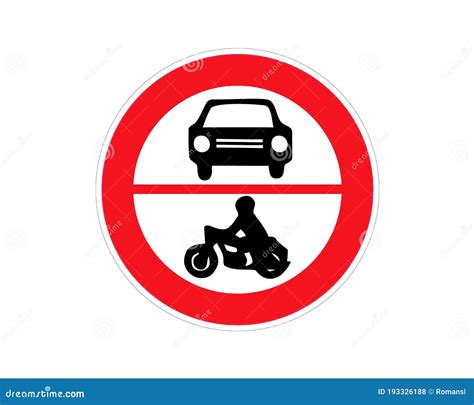 Traffic Sign Forbidden Entrance Car And Motorcycle Traffic Sign