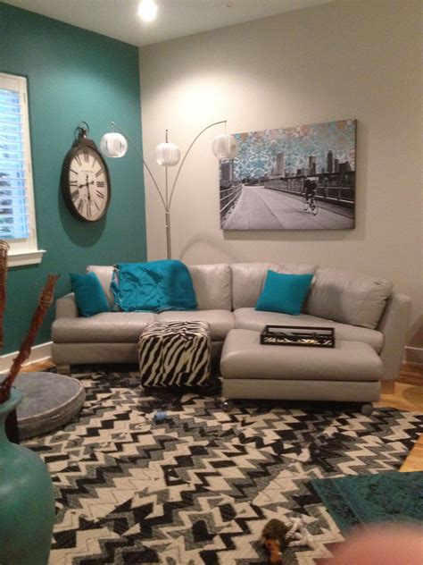 Turquoise Accent Wall Living Room Turquoise Turquoise Room