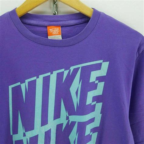 Nike Mens T Shirt In Purple Size M Short Sleeve Big Logo Etsy