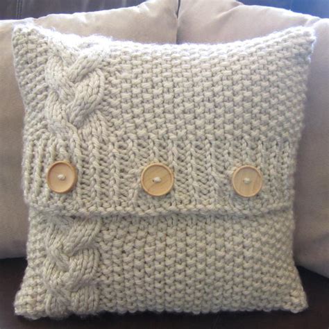 Completely free knitting patterns and free crochet patterns online. Cable Knit Pillow Cover Patterns - A Knitting Blog