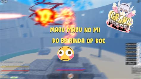 Magu Magu No Mi Aka Magma Showcase In Grand Piece Online Gpo Roblox