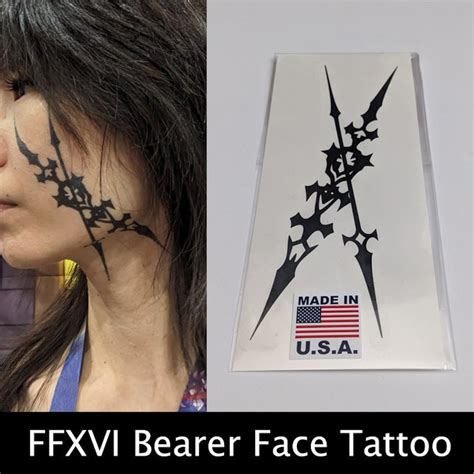 Ffxvi Bearer Face Tattoo Final Fantasy Xvi 16 Clive Rosfield Branded