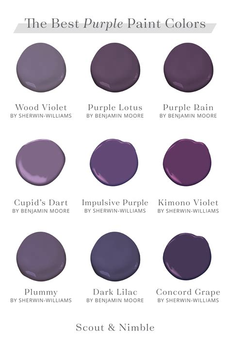 Fun And Fresh The Best Purple And Mauve Paint Colors — Scout And Nimble
