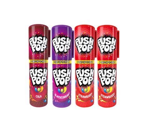 Bazooka Push Pop Candy Pack Of 4 Posted Pick And Mix Sweets