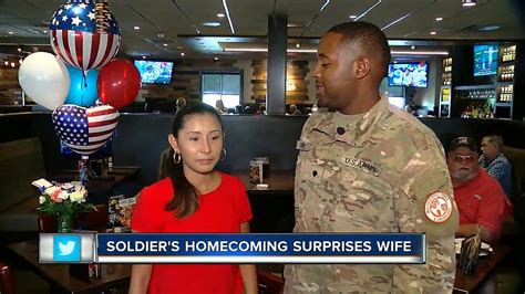 Soldier Surprises Wife With Early Homecoming In Lakeland