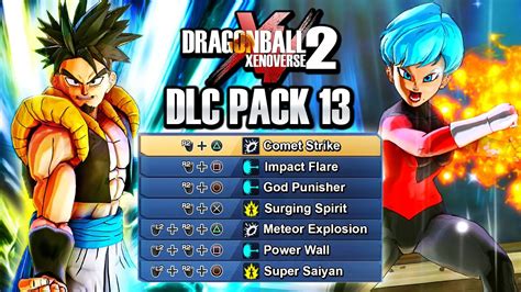 New Early Dlc Pack 13 Cac Skills Dragon Ball Xenoverse 2 Dlc 13 Mod Jiren And Gogeta Cac