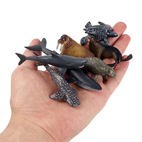 12 Pack Mini Ocean Animal Figures Plastic Educational Sea Creature