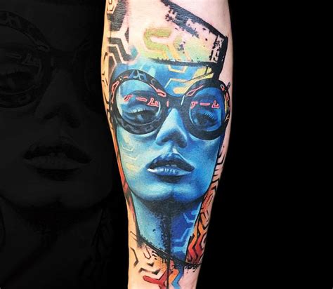 Girl Face Tattoo By Rich Harris Photo 20381