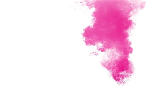 Pink Powder Explosion On White Backgroundpink Dust Splash Cloud On