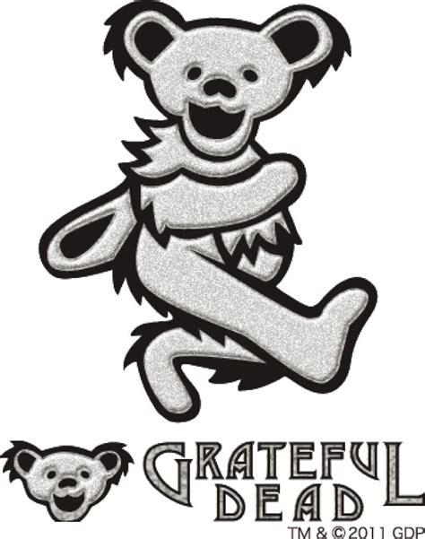Grateful Dead Bear Outline Grateful Dead Bears Bear Coloring Pages